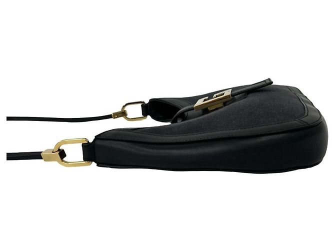 Borsa a spalla e tote Gucci G-Logo Nero Blu navy - vista 5