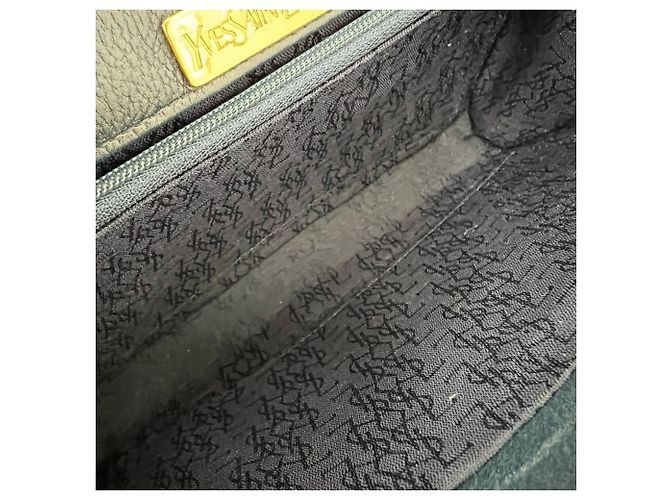 Mini borsa a tracolla in pelle blu navy Yves Saint Laurent - vista 9