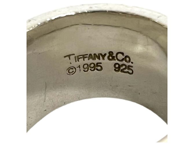 Tiffany & Co Anello Tiffany Vintage Atlas Wide Band Argento - vista 3
