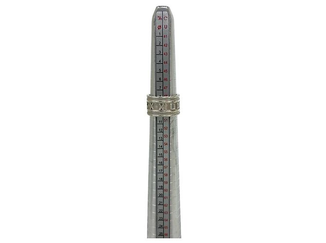 Tiffany & Co Anello Tiffany Vintage Atlas Wide Band Argento - vista 7