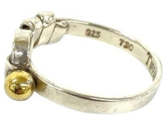 Tiffany & Co Tiffany Vintage Hook & Eye Ring Silber Golden - Ansicht 4