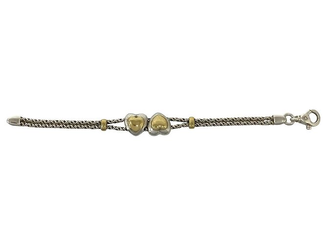 Tiffany & Co Bracciale Cuore Double Rope Tiffany Argento D'oro - vista 5