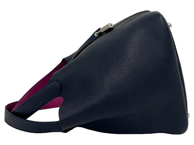 Hermès Borsa Hermes Picotin Lock MM Blu navy - vista 5