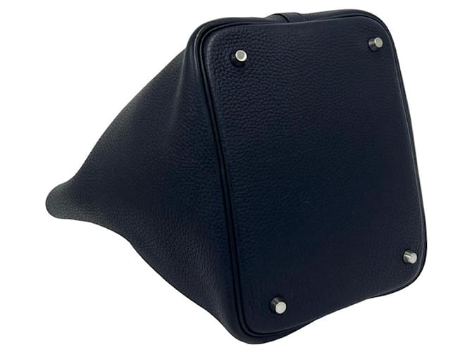 Hermès Borsa Hermes Picotin Lock MM Blu navy - vista 7