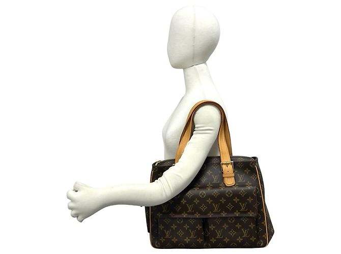 Louis Vuitton Multipli Cité Monogram Leder Tote Bag Braun - Ansicht 2