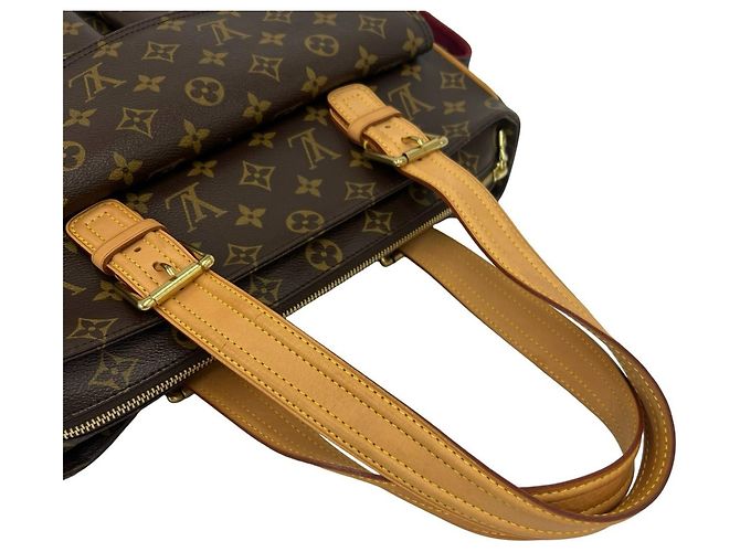 Louis Vuitton Multipli Cité Monogram Leder Tote Bag Braun - Ansicht 4