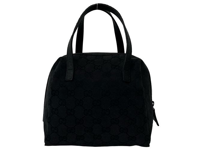 Gucci Mini Handtasche Tote Bag mit GG-Logo-Muster Schwarz - Ansicht 3
