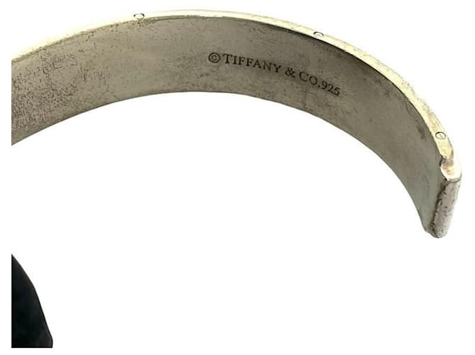 Tiffany & Co Bangles Tiffany Vintage Heavy Plain Silver Argento - vista 3