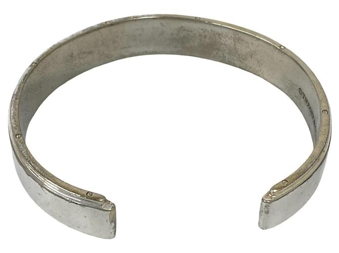 Tiffany & Co Bangles Tiffany Vintage Heavy Plain Silver Argento - vista 6