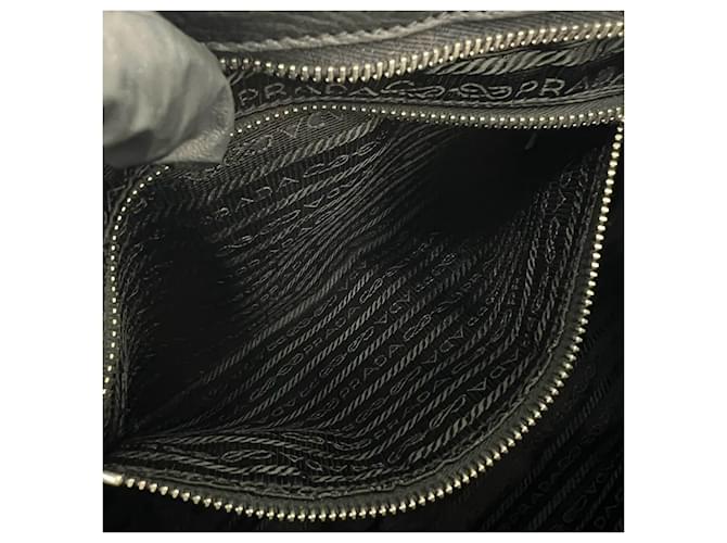 Borsa a tracolla Prada in nylon e pelle Nero - vista 10