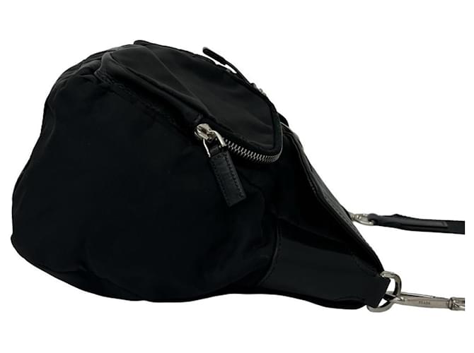 Borsa a tracolla Prada in nylon e pelle Nero - vista 6