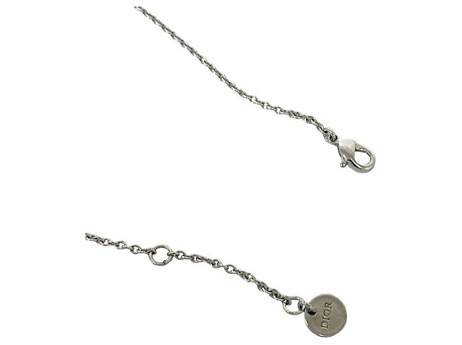 Collana Christian Dior CD Logo Argento - vista 5