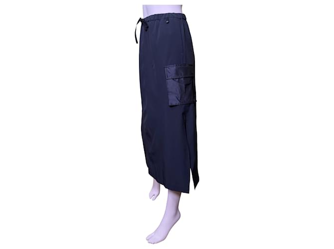 Herno Gonna Cargo Midi Blu - vista 3