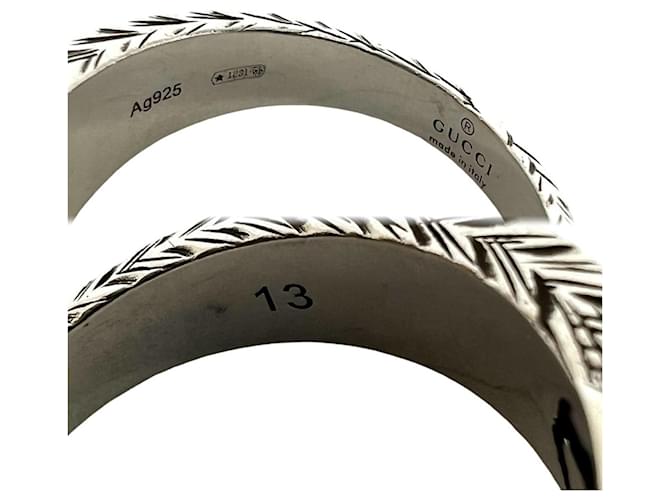 GUCCI Interlocking G Arabesque Ring Silber - Ansicht 3