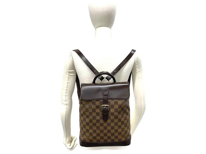Louis Vuitton Soho Damier Leder-Rucksack Braun - Ansicht 2