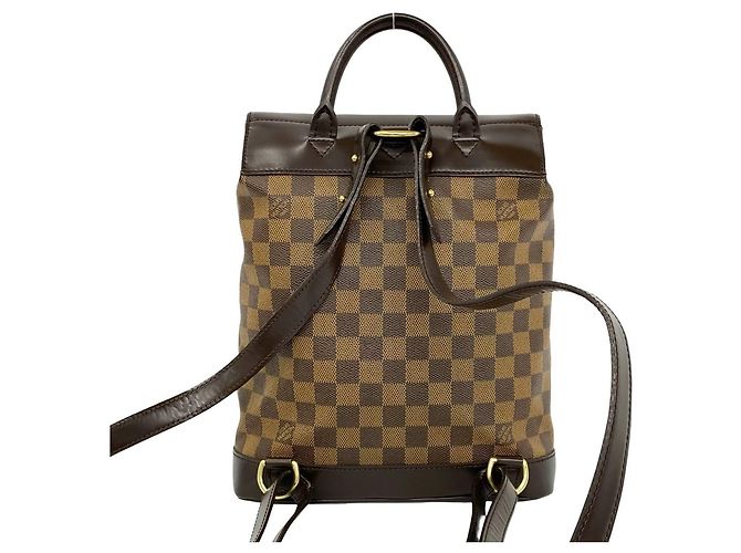 Louis Vuitton Soho Damier Leder-Rucksack Braun - Ansicht 3