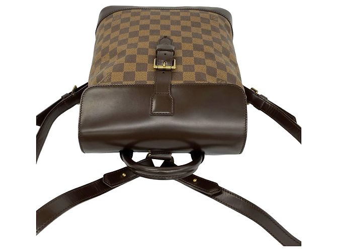 Louis Vuitton Soho Damier Leder-Rucksack Braun - Ansicht 4