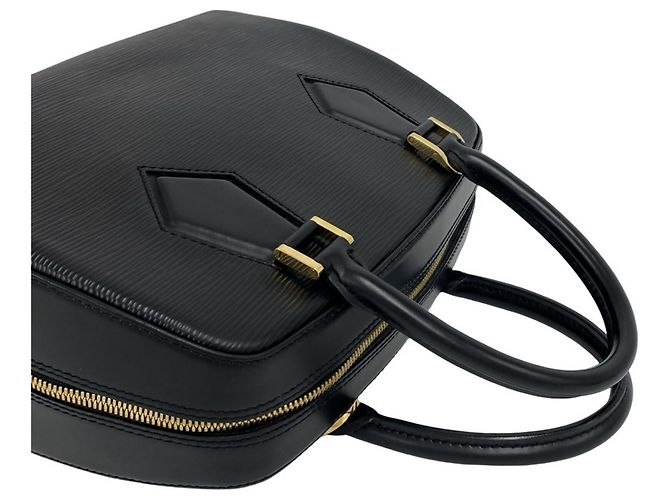 Borsa Louis Vuitton Sablon in pelle Epi con logo inciso Nero - vista 4