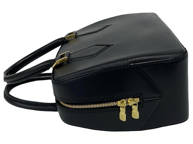 Borsa Louis Vuitton Sablon in pelle Epi con logo inciso Nero - vista 5