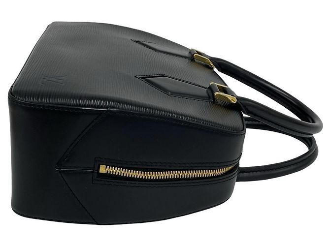 Borsa Louis Vuitton Sablon in pelle Epi con logo inciso Nero - vista 6