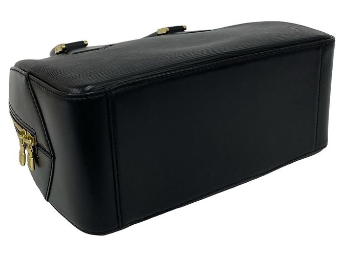 Borsa Louis Vuitton Sablon in pelle Epi con logo inciso Nero - vista 7