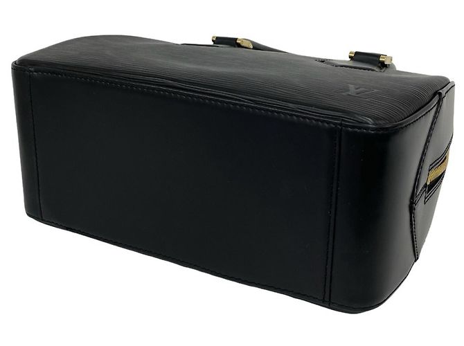 Borsa Louis Vuitton Sablon in pelle Epi con logo inciso Nero - vista 8