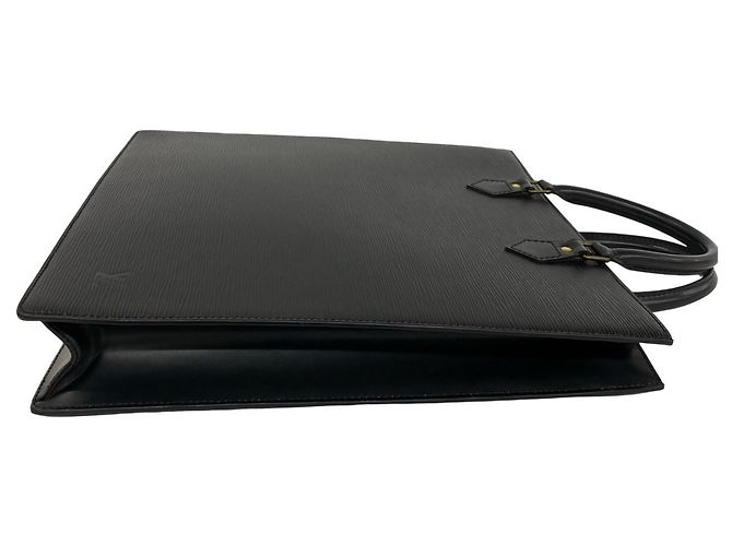 Louis Vuitton Vintage Sac Plat Epi Leather Handbag Nero - vista 6