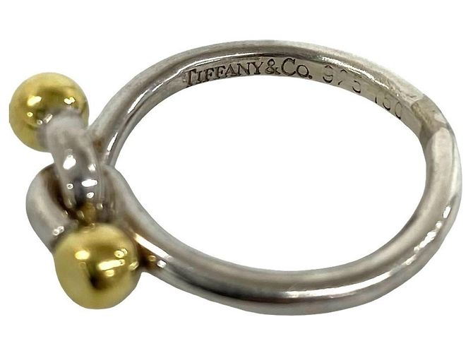 Tiffany & Co Tiffany Vintage Hook & Eye Ring Silber Golden - Ansicht 3