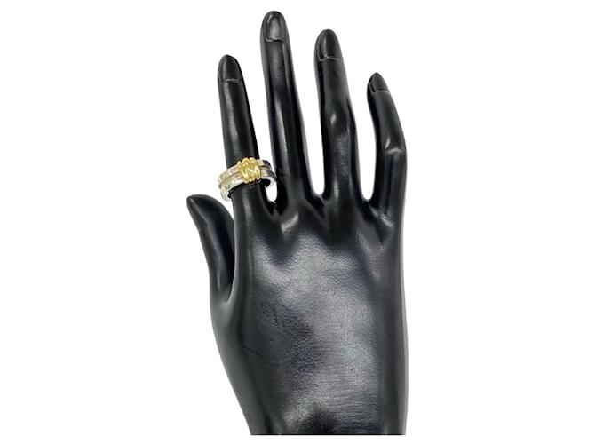 Tiffany & Co Tiffany Vintage Grooved Ring Silber Golden - Ansicht 2