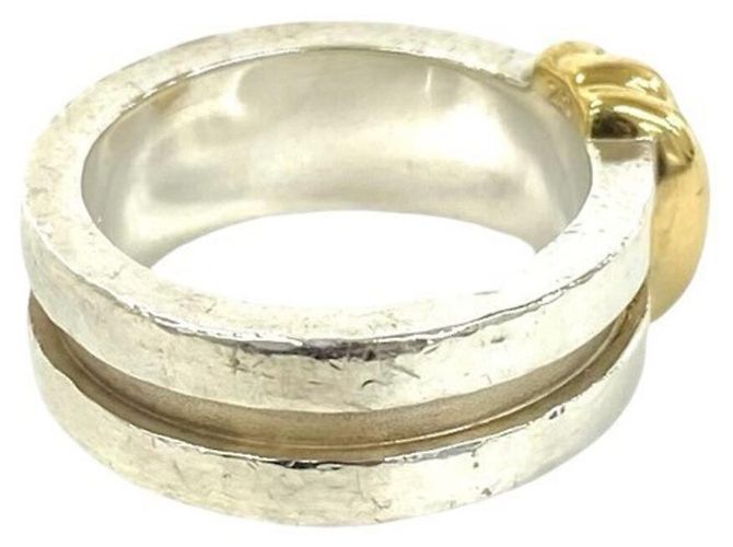 Tiffany & Co Tiffany Vintage Grooved Ring Silber Golden - Ansicht 5