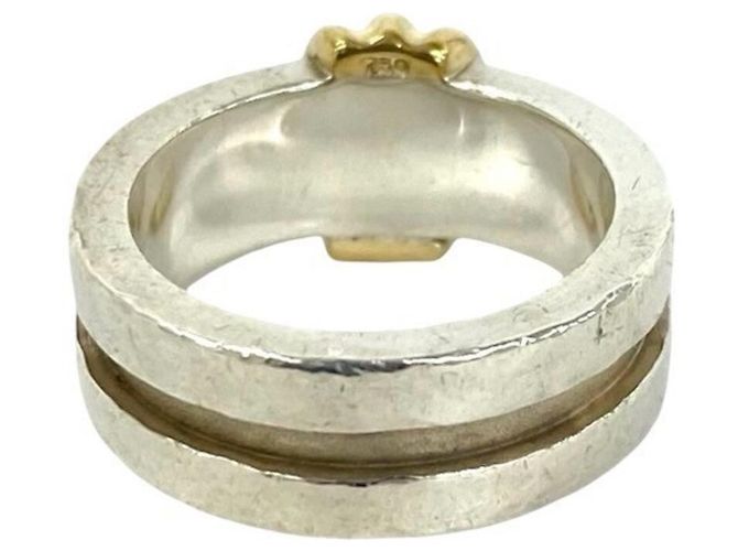 Tiffany & Co Tiffany Vintage Grooved Ring Silber Golden - Ansicht 6