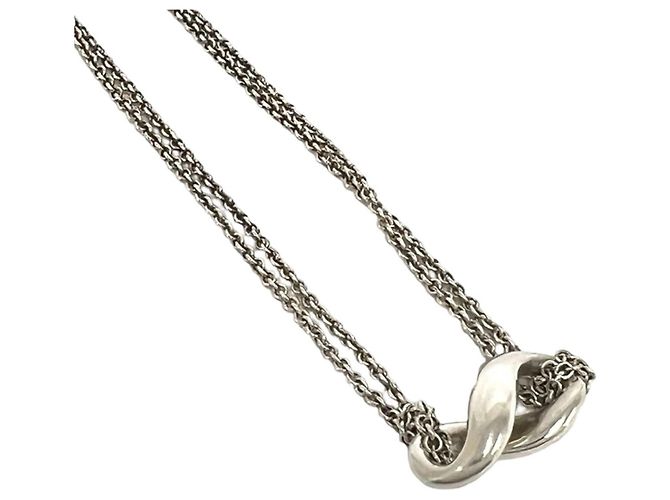 Tiffany & Co Collana Tiffany Vintage Infinity Argento - vista 4