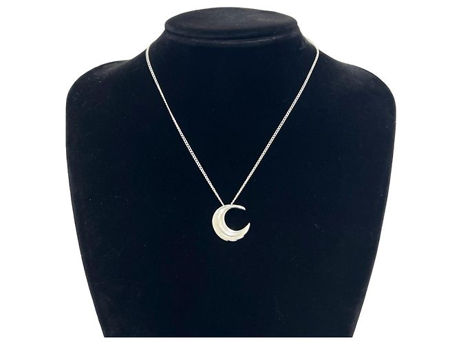 Tiffany & Co Collana Tiffany Vintage Crescent Moon Argento - vista 2
