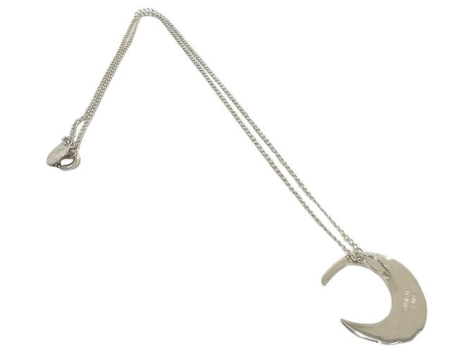 Tiffany & Co Collana Tiffany Vintage Crescent Moon Argento - vista 6
