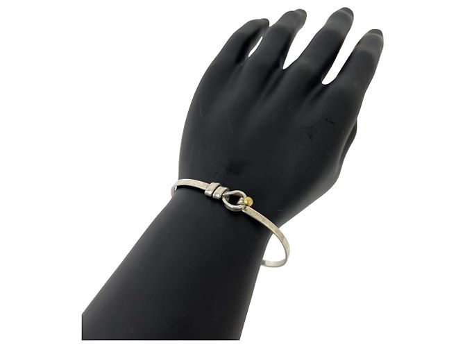 Tiffany & Co Bracciale Tiffany Vintage Hook & Eye Argento D'oro - vista 2