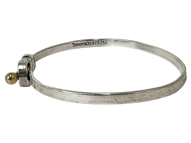Tiffany & Co Bracciale Tiffany Vintage Hook & Eye Argento D'oro - vista 4