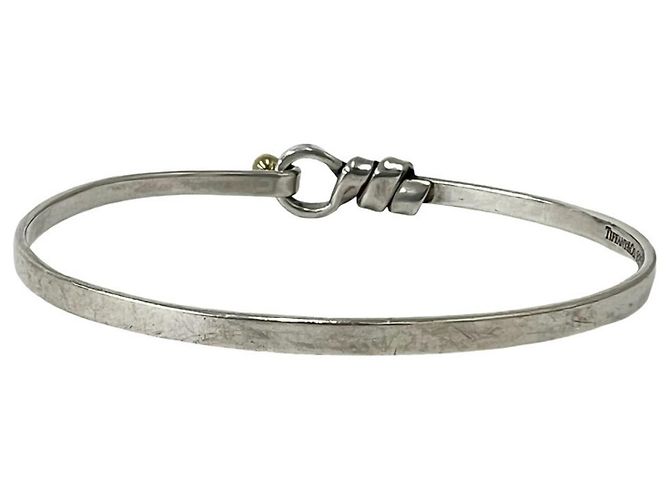 Tiffany & Co Bracciale Tiffany Vintage Hook & Eye Argento D'oro - vista 6
