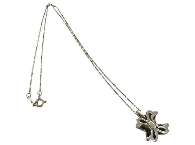 Tiffany & Co Collana Croce Tiffany Vintage Signature Argento - vista 6