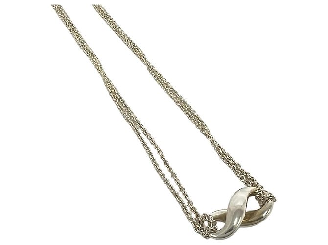 Tiffany & Co Collar Tiffany Vintage Infinity Plata - vista 4
