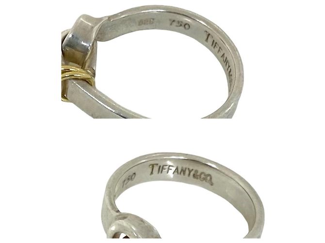 Tiffany & Co Tiffany Vintage Hook & Eye Ring Silber Golden - Ansicht 3