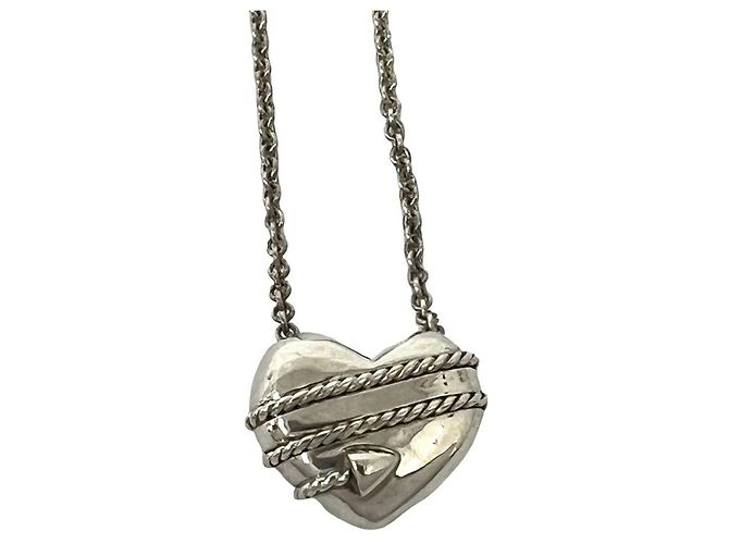 Tiffany & Co Collana Tiffany Vintage Heart Arrow Argento - vista 4