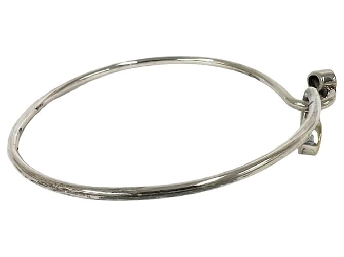 Tiffany & Co Bracciale Tiffany Solid Double Heart Argento D'oro - vista 5