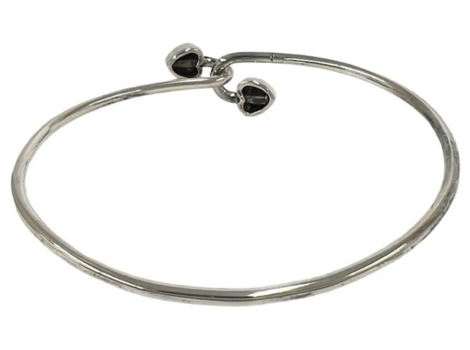 Tiffany & Co Bracciale Tiffany Solid Double Heart Argento D'oro - vista 6