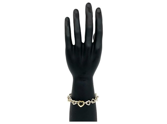 Tiffany & Co Bracciale combinato Tiffany Heart Link Argento D'oro - vista 2