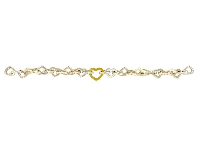Tiffany & Co Bracciale combinato Tiffany Heart Link Argento D'oro - vista 6