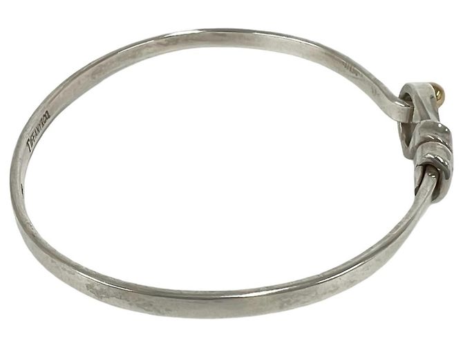 Tiffany & Co Bracciale Tiffany Vintage Hook & Eye Argento D'oro - vista 5
