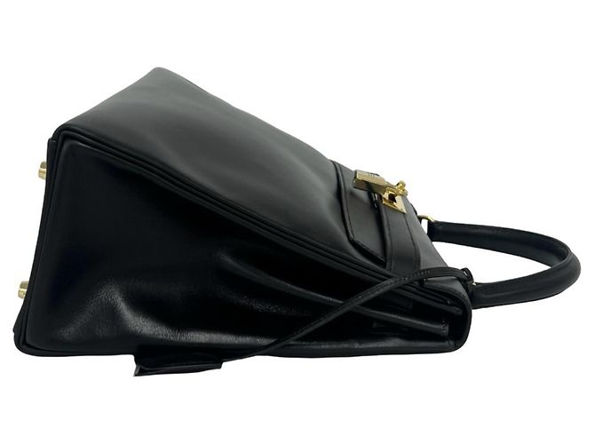 Hermès HERMES Vintage Kelly 32 Handtasche Schwarz - Ansicht 6