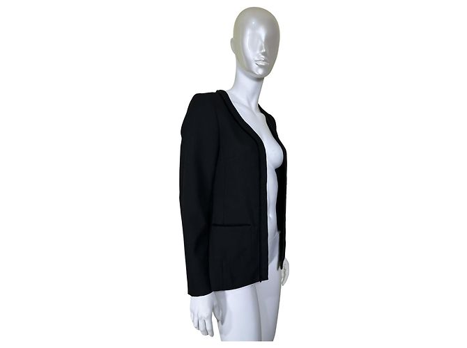 Blazer Longchamp de mezcla de lana negro - vista 3