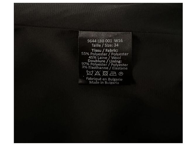 Blazer Longchamp de mezcla de lana negro - vista 7