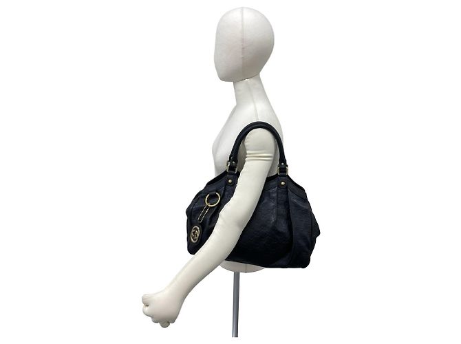GUCCI Sukey Guccissima Leder Tote Bag Schwarz - Ansicht 2